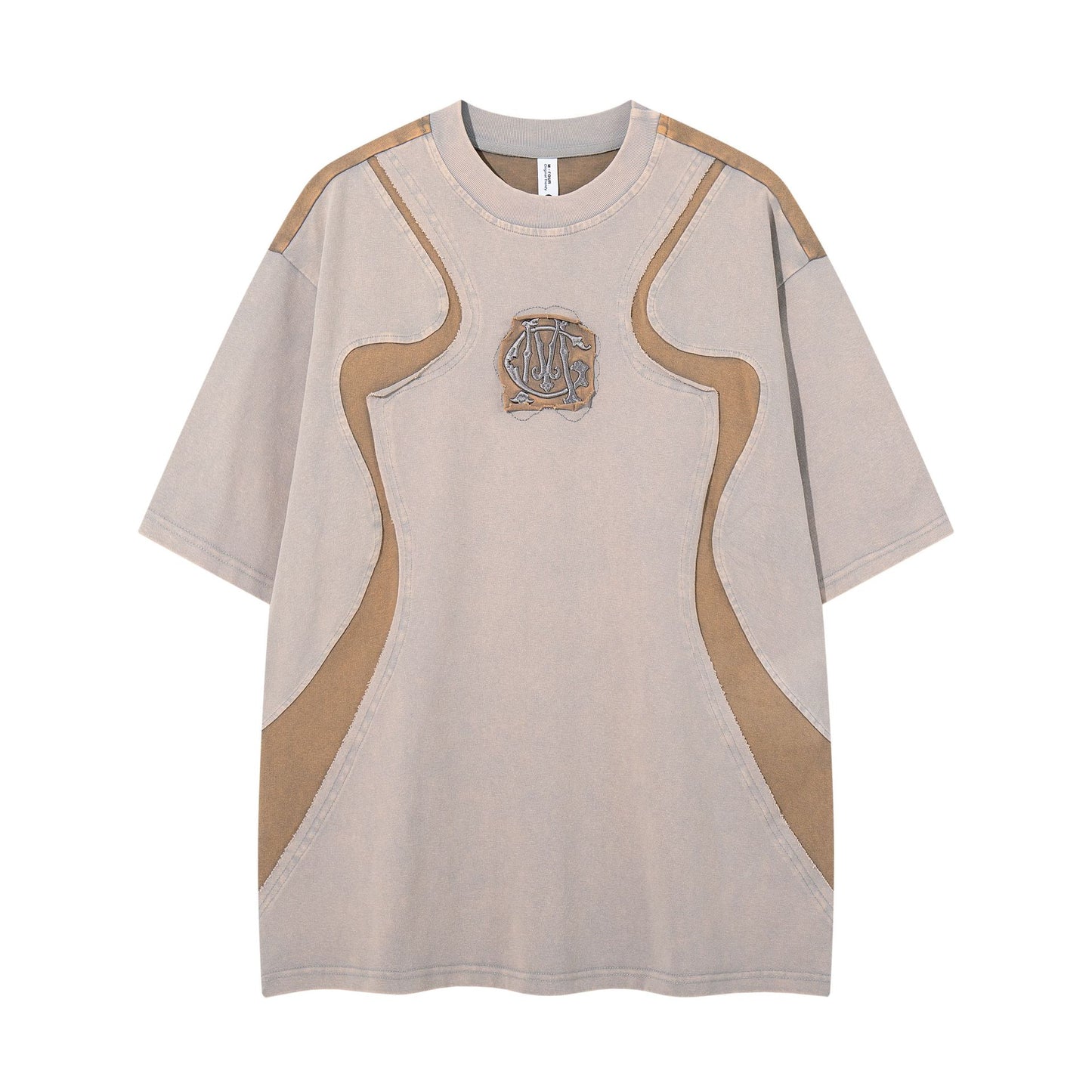 Alien splicing short sleeved shirt
