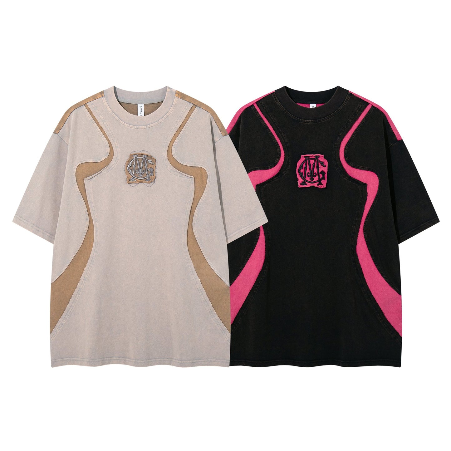 Alien splicing short sleeved shirt